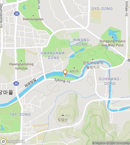 Kort over skattejagt-vandretur for Gyeongju: Hjertet af Silla-riget