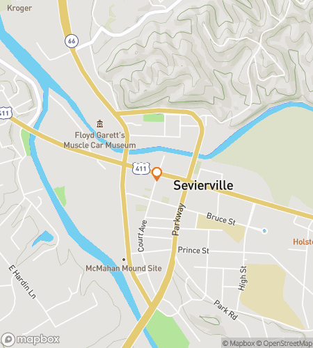 Sevierville scavenger hunt yürüyüş turu haritası