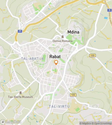 Map of scavenger hunt walking tour for Mdina‘s Marvelous Mystery Hunt