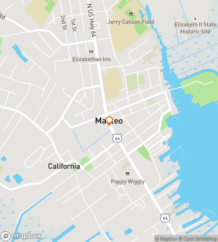 Map of scavenger hunt walking tour for Manteo Scavenger Hunt