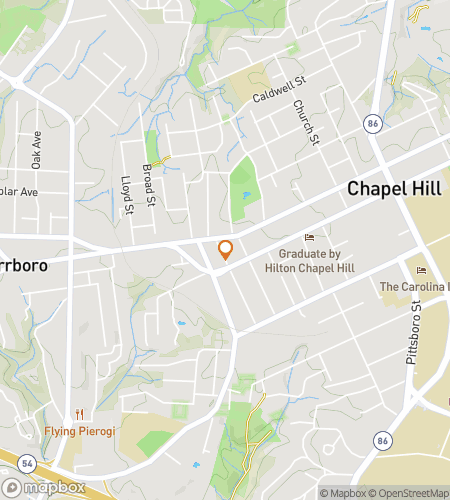 מפת סיור הליכה של חיפוש אוצרות עבור ציד בר בצ'פל היל צפון קרוליינה