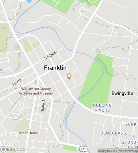 Térkép a kincskereső gyalogtúrához a Franklin Kísértetvadászathoz