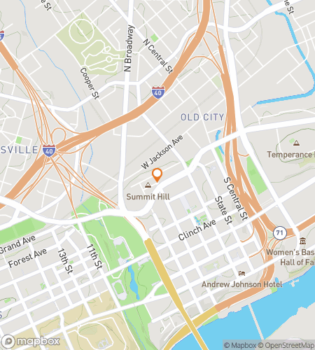 Térkép kincskereső sétáló túrához a knoxville-i Perfect Blend számára