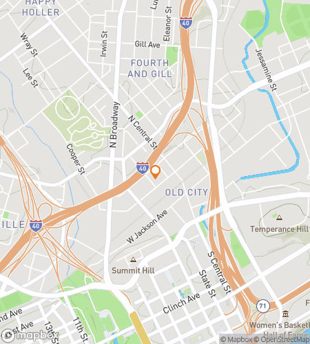 Map of scavenger hunt walking tour for Swell Times in Scruffy City