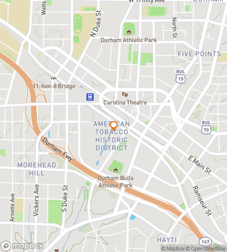 Map of scavenger hunt walking tour for Downtown City Center Bull‘s-Eye Hunt