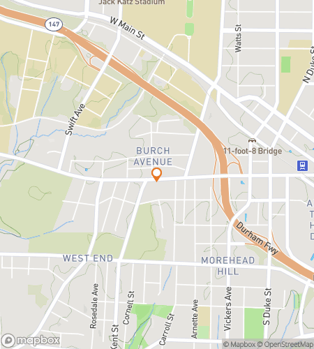 Map of scavenger hunt walking tour for Durham North Carolina Bar Hunt