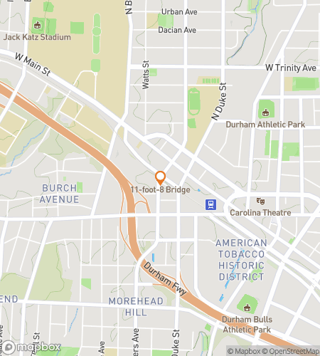 Map of scavenger hunt walking tour for Durham Ghost Hunt Tour