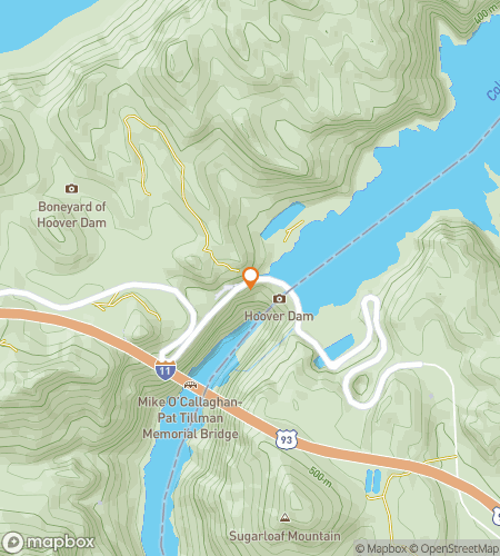 Χάρτης για περιπατητική ξενάγηση scavenger hunt για το Hoover Dam Scavenger Hunt