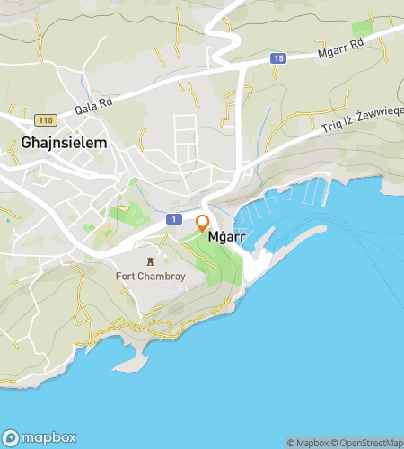 Map of scavenger hunt walking tour for Gozo for It: The Ghajnsielem Quest