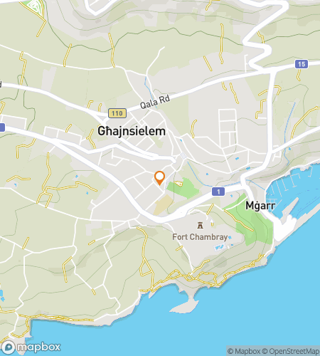 Map of scavenger hunt walking tour for Gozo for It: The Ghajnsielem Quest