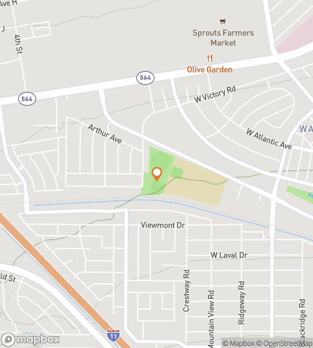 Kaart van de speurtocht wandeltocht voor Henderson Neon Nights & Canyon Views Quest