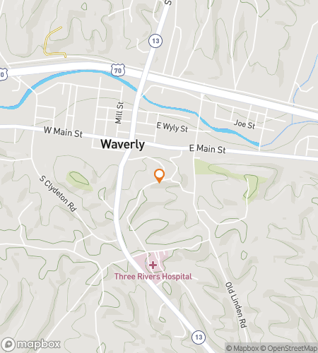 Waverly Whimsy Wanderers için hazine avı yürüyüş turu haritası