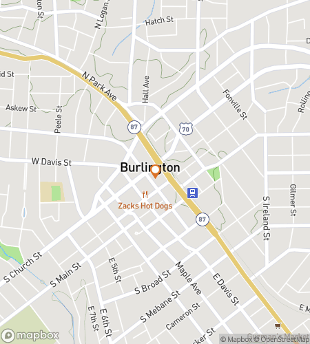 מפה של סיור הליכה לחיפוש אוצרות עבור 'תתלבשו מתאים&excl;'&colon; חיפוש האוצרות המותאם אישית בברלינגטון&period;