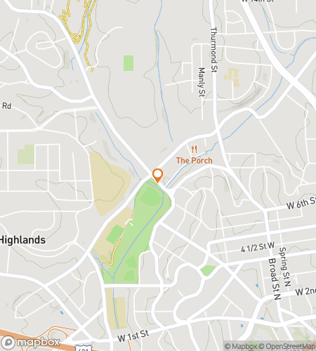 Map of scavenger hunt walking tour for Winston-Salem North Carolina Bar Hunt