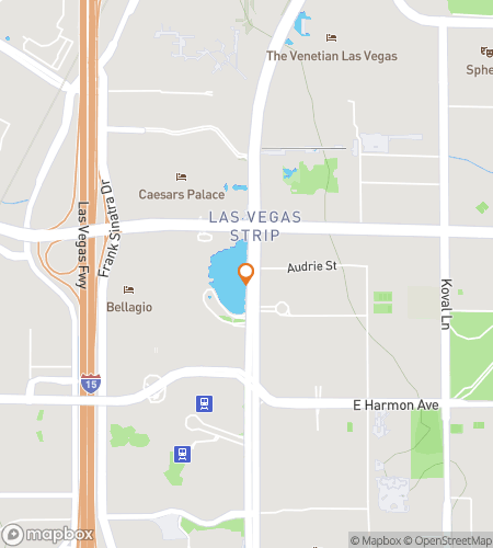 Kävelykierroksen aarteenetsintäkartta Las Vegasin kasinohotelleihin