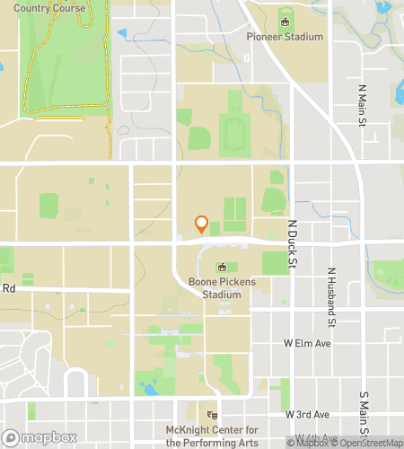 Map of scavenger hunt walking tour for The Cowboy Campus Crawl