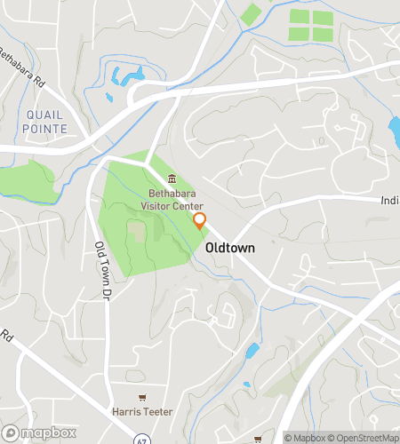 Map of scavenger hunt walking tour for Bethabara Winston-Salem scavenger hunt