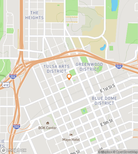 Map of scavenger hunt walking tour for OK, Let's Go!