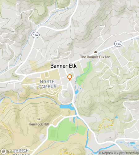 Map of scavenger hunt walking tour for The High Country Hoofbeat: A Banner Elk Heritage Quest