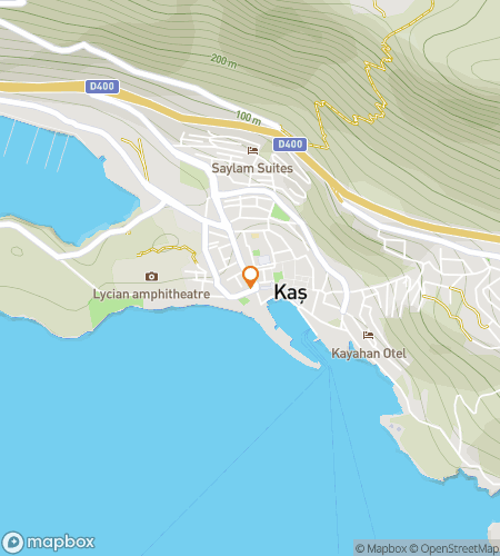 Map of scavenger hunt walking tour for Kaş: Where the Sea Dreams in Blue