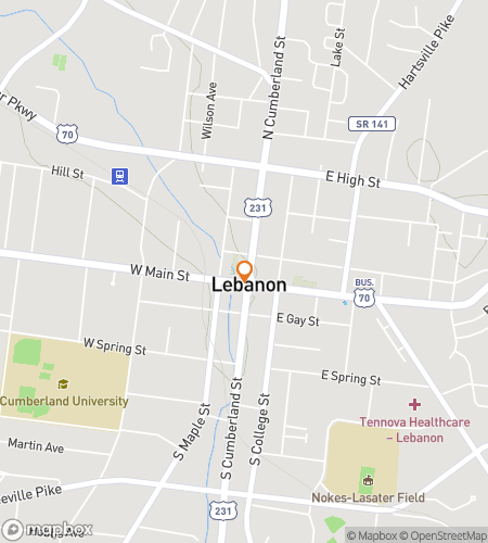 Lebanon scavenger hunt'i için scavenger hunt yürüyüş turu haritası