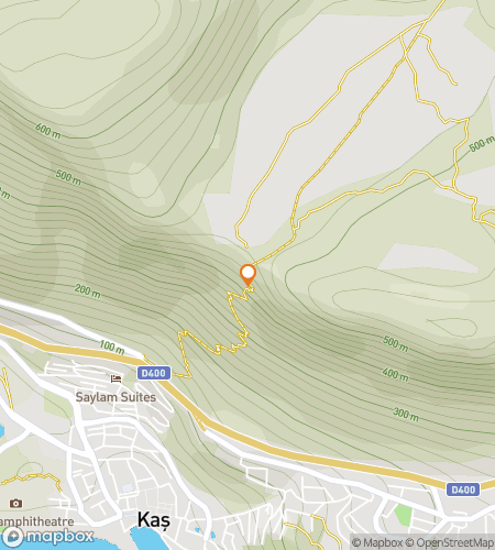 Map of scavenger hunt walking tour for Kaş: Where the Sea Dreams in Blue