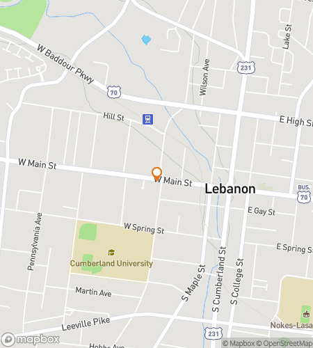 Map of scavenger hunt walking tour for A Whole Lotta Hunt in Lebanon