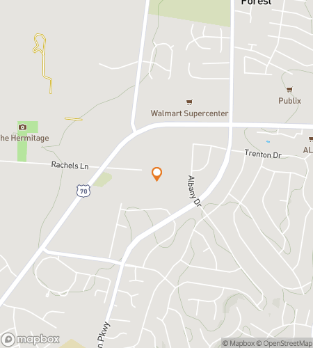 Map of scavenger hunt walking tour for The Spirits of Hermitage: A Spooky Hunt