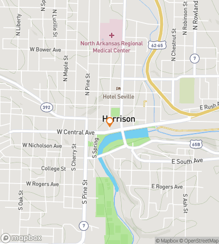 Map of scavenger hunt walking tour for Harrison Hootenanny Hunt