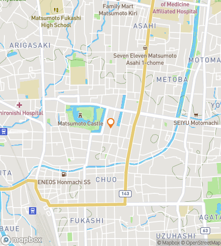 Map of scavenger hunt walking tour for Matsumoto Mystery Trail