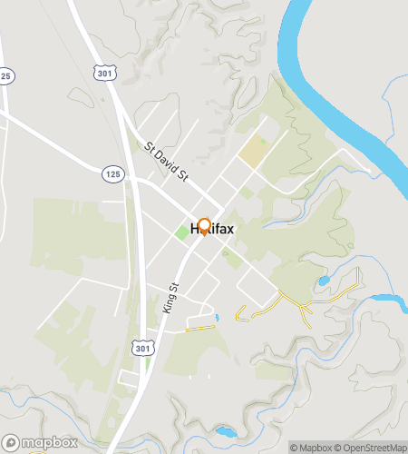 Map of scavenger hunt walking tour for Halifax Hysteria Hunt