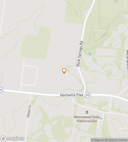 Map of scavenger hunt walking tour for Castalian Springs Caper Adventure