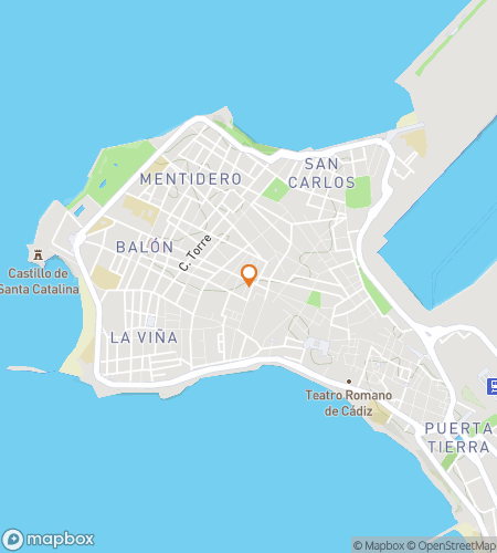 Map of scavenger hunt walking tour for The Oldest City&comma; Newest Adventure&colon; The C&aacute;diz Hunt