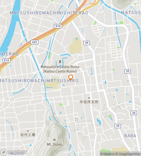 Map of scavenger hunt walking tour for East Meets West in Nagano