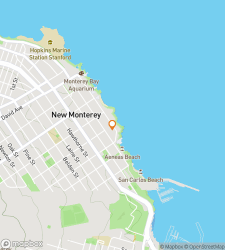 Hartă a turului pe jos cu vânătoare de comori pentru Sare, Fum și Spirtoase: O Vânătoare de Fantome Monterey