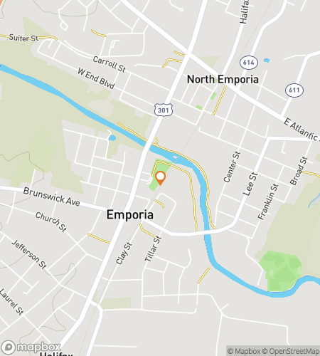 Map of scavenger hunt walking tour for Emporia scavenger hunt