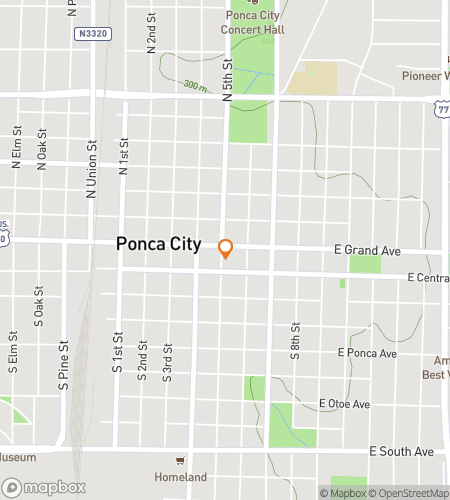 Map of scavenger hunt walking tour for Ponca City‘s Peculiar Pursuit