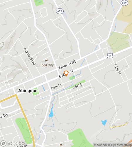 Map of scavenger hunt walking tour for Abingdon‘s Astonishing Adventure Hunt