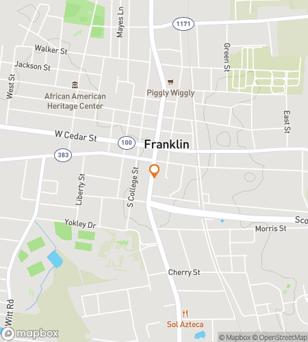 Χάρτης περιπάτου scavenger hunt για το "Franklin's Fantastic Finders Frenzy"