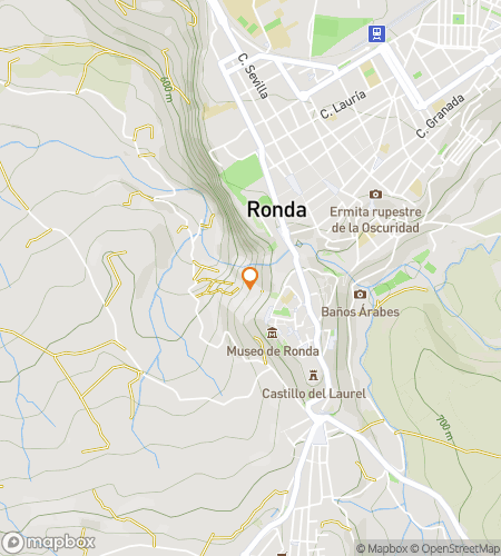 Map of scavenger hunt walking tour for Ronda Romp & Reveal Adventure