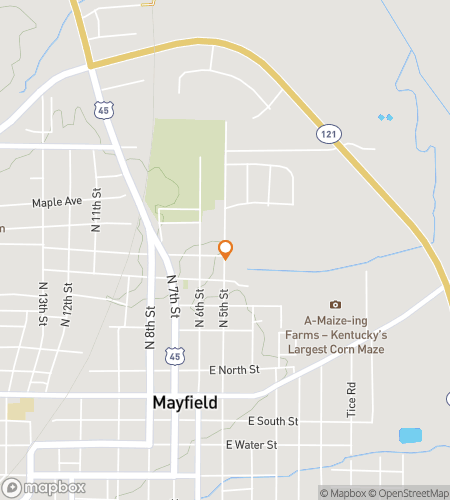 Map of scavenger hunt walking tour for  Mayfield scavenger hunt