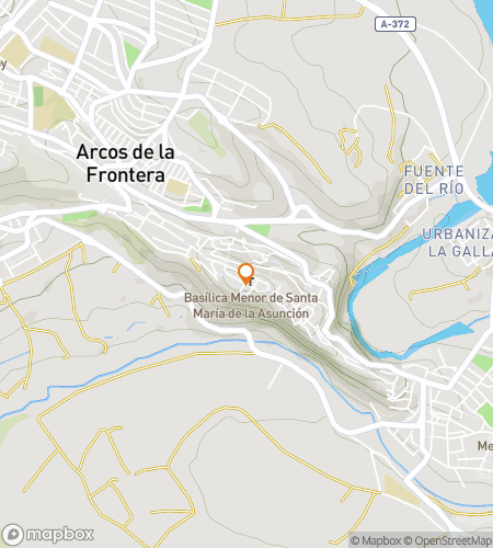 Kart over skattejakt-vandretur for Arcos the Borderline Hunt