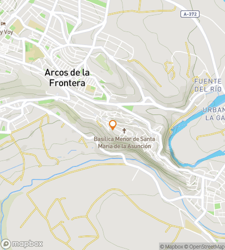Map of scavenger hunt walking tour for White Walls, Wild Tales: The Arcos de la Frontera Chase