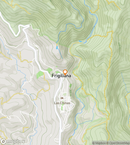 Mapa pěší prohlídky s průzkumem z hor do Středomoří: Dobrodružství ve Frigilianě