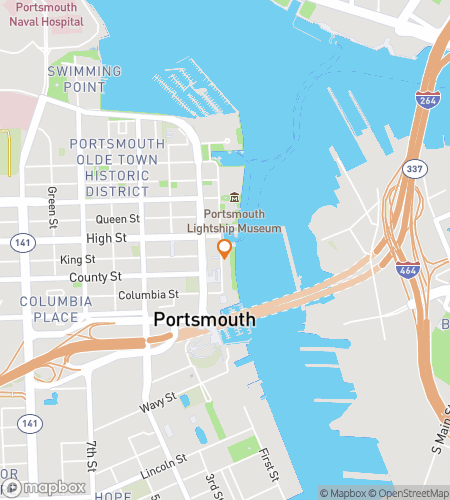 पोर्ट्समाउथ पुन्स एंड प्लंडर हंट के लिए स्कैवेंजर हंट वॉकिंग टूर का नक्शा