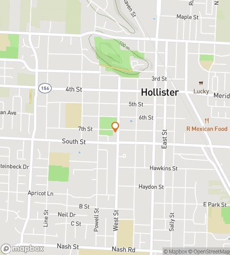 Map of scavenger hunt walking tour for Holler If You Love Hollister&excl;