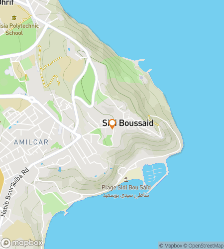 Map of scavenger hunt walking tour for Blue & White Wonders: The Sidi Bou Said Hunt