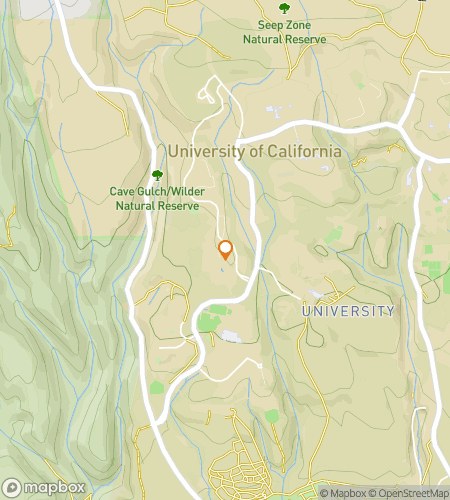 Map of scavenger hunt walking tour for Hidden Gems of UCSC