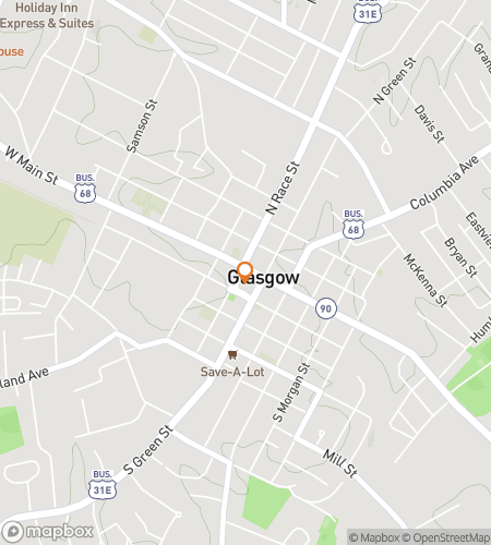 Map of scavenger hunt walking tour for Glasgow Giddy-Up Galavant