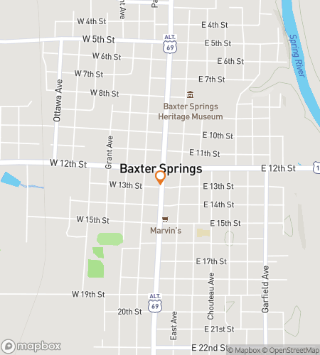 बैक्सटर के बोईस्टरस बाउंटी हंट के लिए स्कैवेंजर हंट वॉकिंग टूर का नक्शा